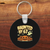 Haunted By 67 Halloween Ghost Six Seven Gen Alpha Sleutelhanger (Voorkant)