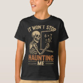 Haunted By 67 Skeleton Math Teacher Student Hallow T-shirt (Voorkant)