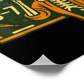 Haunted By 6-7 Funny Teacher 67 Halloween Skeleton Poster (Hoek)