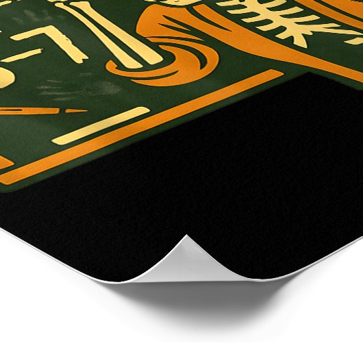 Haunted By 6-7 Funny Teacher 67 Halloween Skeleton Poster (Hoek)