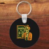 Haunted By 6 7 Funny Teacher 67 Halloween Skeleton Sleutelhanger (Voorkant)