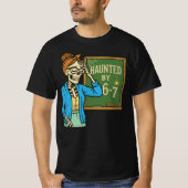 Haunted by 6-7 Funny Teacher 67 Halloween Skeleton T-shirt (Voorkant)