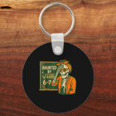 Haunted By 6-7 Funny Teacher 6 7 Skeleton Square R Sleutelhanger (Voorkant)