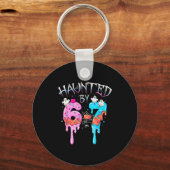 Haunted By 6 7 Halloween Ghost Gen Alpha Meme Ice  Sleutelhanger (Voorkant)