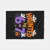 Haunted By 6-7 Halloween Ghosts And Sders Design  Fleece Deken (Voorkant (Horizontaal))