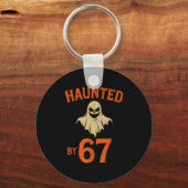 Haunted By 6 7 Six Seven Halloween Ghost Sder 6-7 Sleutelhanger (Voorkant)