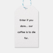  Haunted Café Design met spoken en lampen Cadeaulabel (Achterkant)
