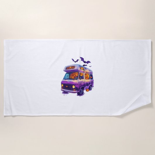  Haunted Camper Van Strandlaken (Voorkant)