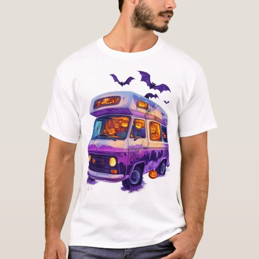  Haunted Camper Van T-shirt (Voorkant)