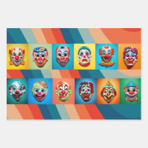 Haunted Carnaval: Halloween Clown Masks