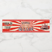 Haunted Carnival Extravaganza Waterflesetiketten Waterfles Etiket (Enkel label)