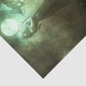 Haunted Castle en Grave Headstone Decoupage Tissuepapier (Detail)