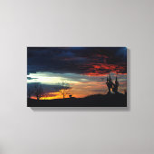 Haunted Castle Foto Scary Dusk Canvas Print (Voorkant)