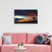 Haunted Castle Foto Scary Dusk Canvas Print (Insitu (Woonkamer))