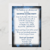 Haunted Castle Gothic Halloween Party Kaart (Achterkant)