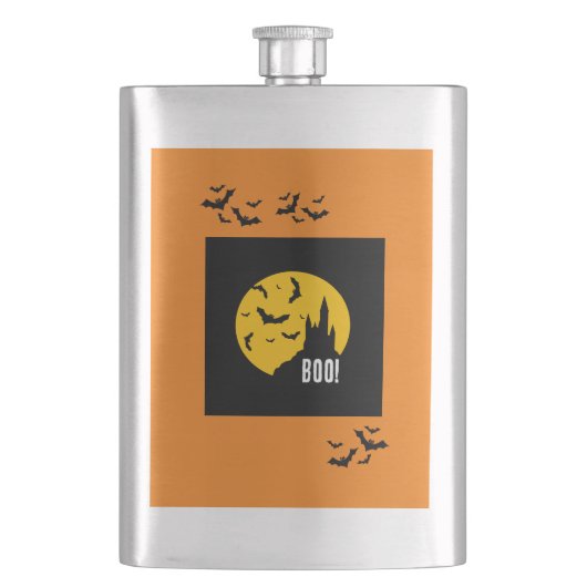 Haunted Castle Halloween Custom Classic Flask Flacon (Voorkant)