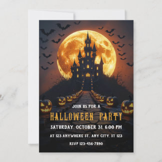 Haunted Castle Halloween Kaart