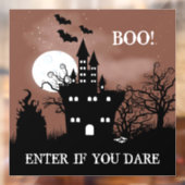 Haunted Castle Halloween Raamsticker (Vel 2)