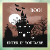Haunted Castle Halloween Raamsticker (Vel 3)