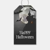 Haunted Castle Happy Halloween Cadeaulabel (Voorkant)