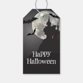 Haunted Castle Happy Halloween Cadeaulabel