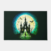 Haunted Castle Happy Halloween Creepy Deurmat (Voorkant)