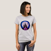 Haunted Castle Happy Halloween Creepy T-shirt (Voorkant volledig)