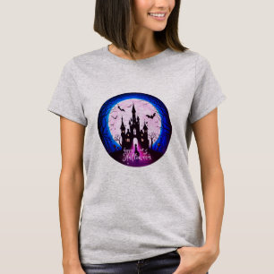 Haunted Castle Happy Halloween Creepy T-shirt