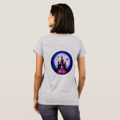 Haunted Castle Happy Halloween Creepy T-shirt (Achterkant volledig)