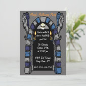 Haunted Castle Party uitnodiging (Staand voorkant)