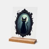 Haunted Cat Mirror Acryl Bord (Hoek)