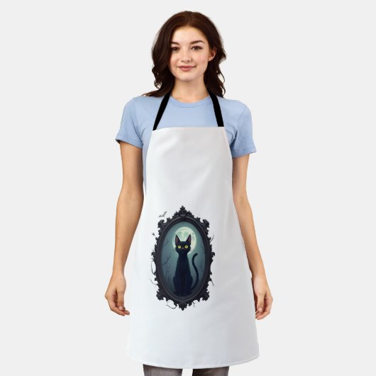 Haunted Cat Mirror Schort (Gedragen)