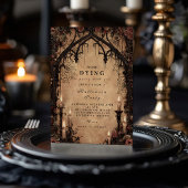 Haunted Cathedral Gothic Halloween Kaart