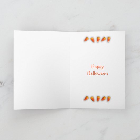 Haunted Cemetary Waterverf Halloween Kaart (Binnen)