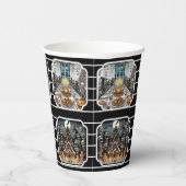 Haunted Christmas Party Cups - set 1 Papieren Bekers (Rechts)