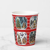 Haunted Christmas Party Cups - set 2 Papieren Bekers (Achterkant)