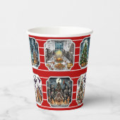 Haunted Christmas Party Cups - set 2 Papieren Bekers (Links)