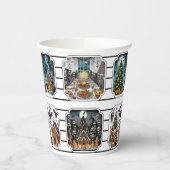 Haunted Christmas Party Cups - set 3 Papieren Bekers (Links)