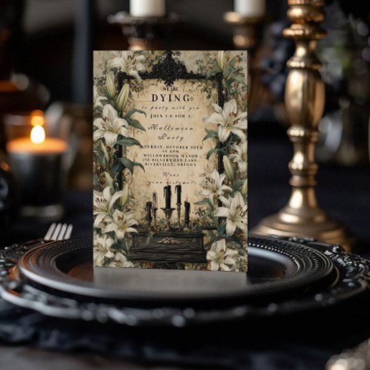 Haunted Coffin Candle Gothic Gathering Kaart