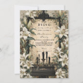 Haunted Coffin Candle Gothic Gathering Kaart (Voorkant)