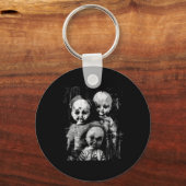 Haunted Creepy Doll Horror Speelgoed Halloween Got Sleutelhanger (Voorkant)