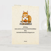 Haunted Doll and Halloween Pumpkin Kaart (Achterkant)