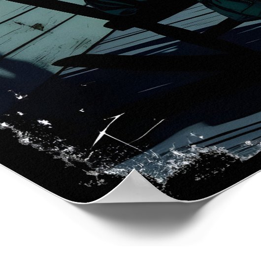 Haunted Doll and Halloween Pumpkin Poster (Hoek)