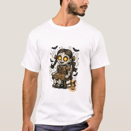 Haunted Doll – Halloween Cartoon T-shirt