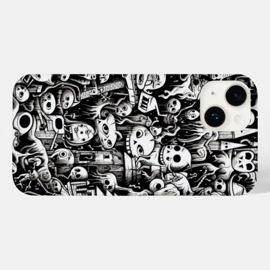 Haunted Doodles Telefoon Hoesje (Achterkant (horizontaal))