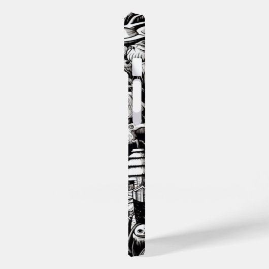 Haunted Doodles Telefoon Hoesje (Achterkant / Links)