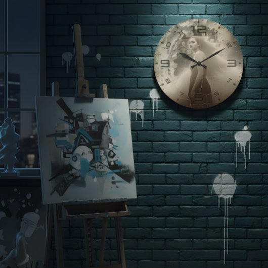 Haunted Elegance Wall Clock Grote Klok