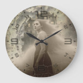 Haunted Elegance Wall Clock Grote Klok (Voorkant)