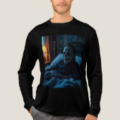 Haunted Face Art Tri-Blend Shirt (Voorkant volledig)