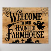 Haunted Farmhouse welkomstbord Poster (Voorkant)